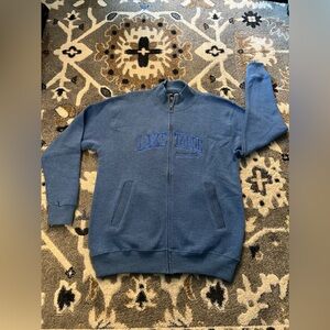 Basix of America Lake Tahoe California zip up - Navy Blue zip up - Large